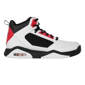 Rise Mens Basketball Shoes / White/Black/Red